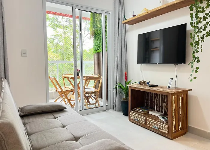 Novo Ibiza Praia Grande - Ubatuba L Varanda Gourmet, Piscina E Sauna